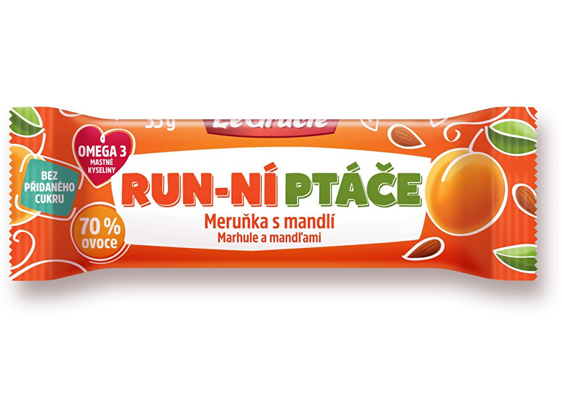 Zobrazit detail výrobku LeGracie Tyčinka Run-ní ptáče meruňka a mandle s chia 35g Zobrazit detail výrobku LeGracie Tyčinka Run-ní ptáče meruňka a mandle s chia 35g