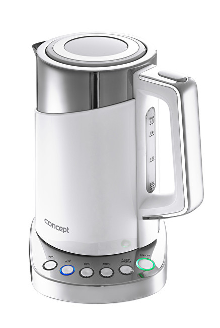 Zobrazit detail výrobku Concept Rychlovarná konvice s termoregulací Cool Touch 1,7 l WHITE RK3170 Zobrazit detail výrobku Concept Rychlovarná konvice s termoregulací Cool Touch 1,7 l WHITE RK3170