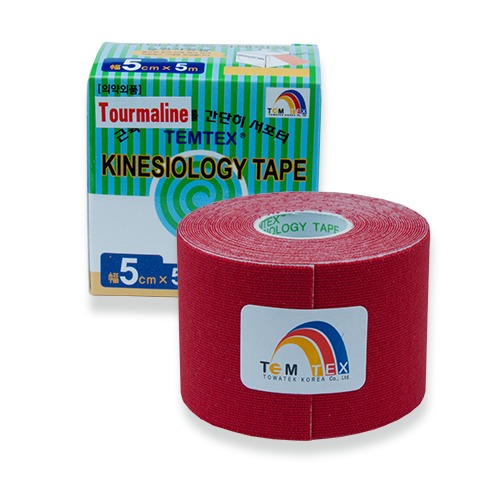 TEMTEX Tejp. TEMTEX kinesio tape 5 cm x 5 m Červená