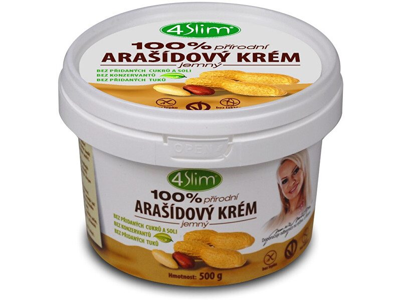 Zobrazit detail výrobku 4Slim Arašídový krém jemný 500g Zobrazit detail výrobku 4Slim Arašídový krém jemný 500g