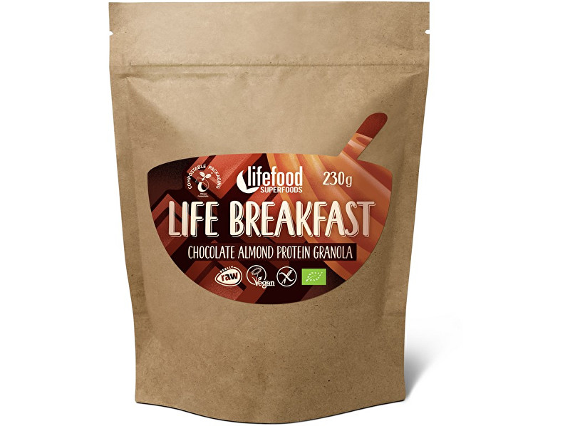 Zobrazit detail výrobku Lifefood Bio Life breakfast Granola čokoládová s mandlemi 230 g Zobrazit detail výrobku Lifefood Bio Life breakfast Granola čokoládová s mandlemi 230 g