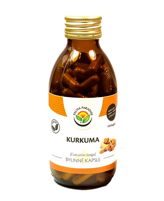Zobrazit detail výrobku Salvia Paradise Kurkuma kapsle 120 ks Zobrazit detail výrobku Salvia Paradise Kurkuma kapsle 120 ks