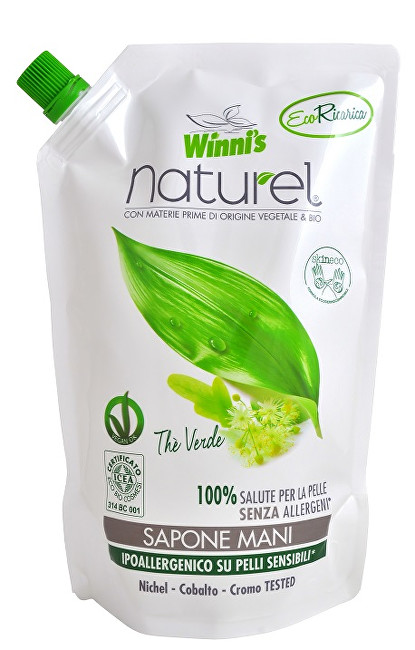 Winni´s Tekuté mydlo so zeleným čajom - náhradná náplň 500 ml