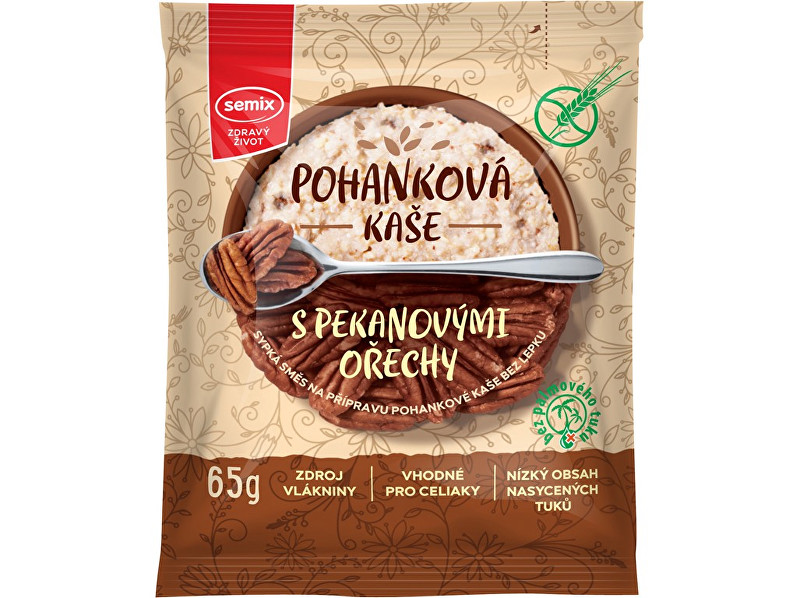 Zobrazit detail výrobku Semix Pohanková kaše s pekanovými ořechy 65g Zobrazit detail výrobku Semix Pohanková kaše s pekanovými ořechy 65g