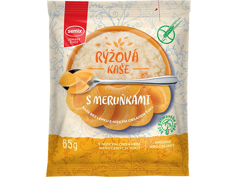 Zobrazit detail výrobku Semix Rýžová kaše meruňková 65g Zobrazit detail výrobku Semix Rýžová kaše meruňková 65g