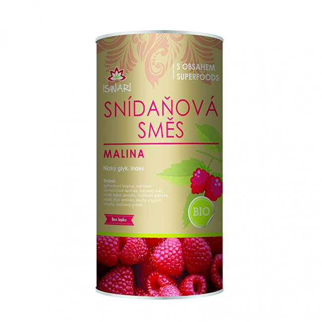 Zobrazit detail výrobku Iswari Snídaňová směs malina 800 g Zobrazit detail výrobku Iswari Snídaňová směs malina 800 g