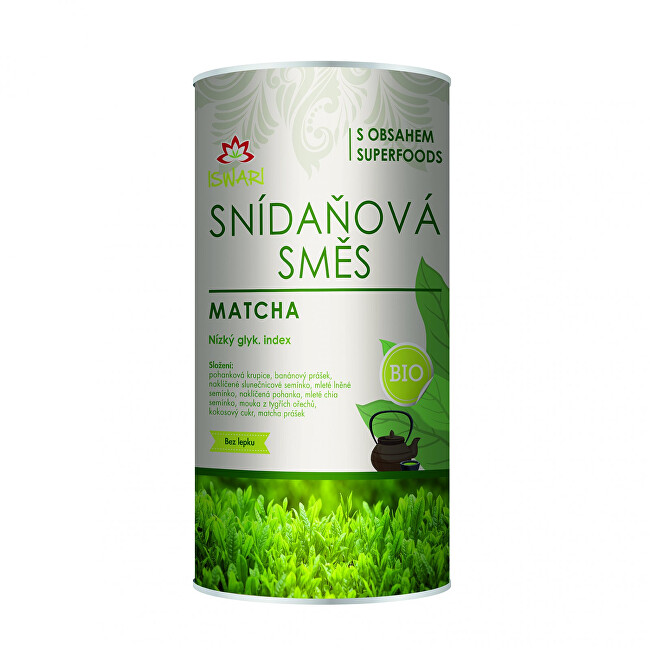 Zobrazit detail výrobku Iswari Snídaňová směs matcha 800 g Zobrazit detail výrobku Iswari Snídaňová směs matcha 800 g