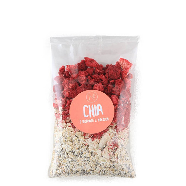 Zobrazit detail výrobku Natu Superkaše chia s malinami a kokosem 70 g Zobrazit detail výrobku Natu Superkaše chia s malinami a kokosem 70 g