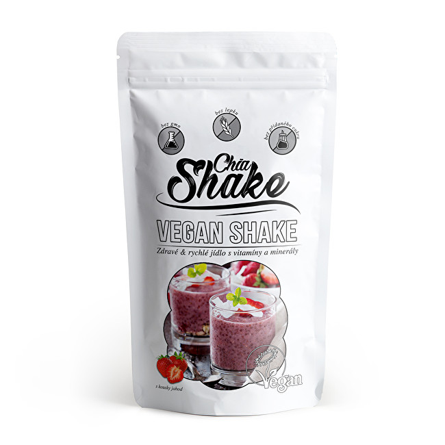 Zobrazit detail výrobku Chia Shake Vegan Protein Shake 450 g Jahoda Zobrazit detail výrobku Chia Shake Vegan Protein Shake 450 g Jahoda