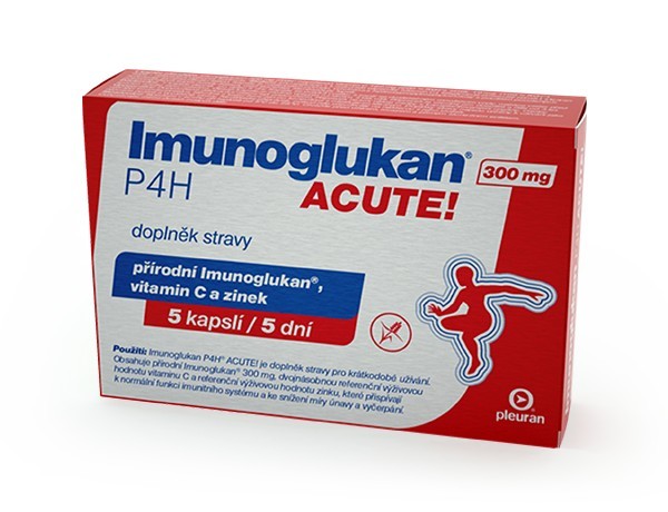 Zobrazit detail výrobku Imunoglukan P4H® Imunoglukan P4H® ACUTE 300 mg 5 kapslí Zobrazit detail výrobku Imunoglukan P4H® Imunoglukan P4H® ACUTE 300 mg 5 kapslí
