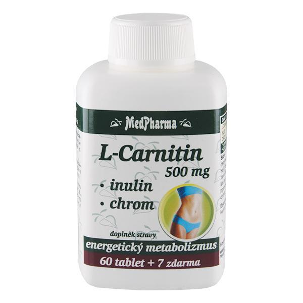 Zobrazit detail výrobku MedPharma L-Carnitin 500 mg+Inulin+Chrom 67 tablet Zobrazit detail výrobku MedPharma L-Carnitin 500 mg+Inulin+Chrom 67 tablet