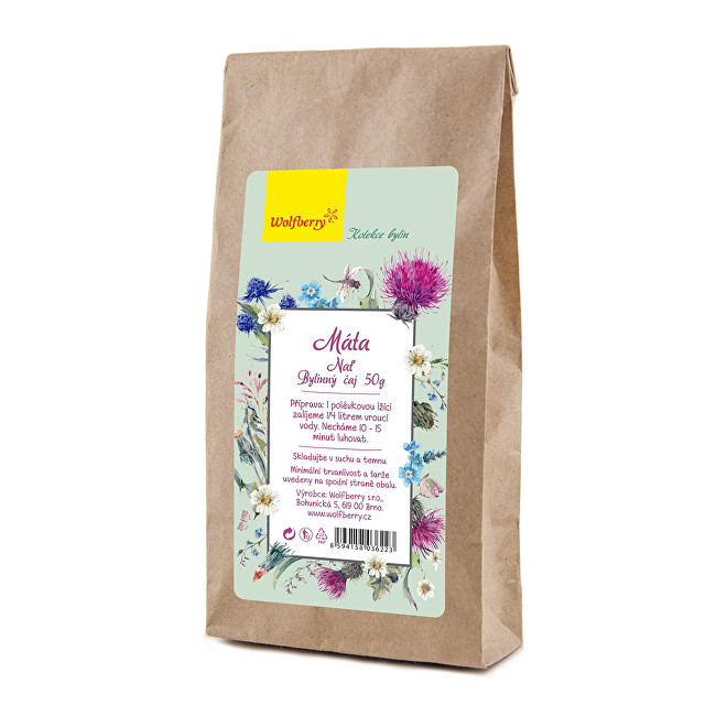 Zobrazit detail výrobku Wolfberry Máta bylinný čaj 50 g Zobrazit detail výrobku Wolfberry Máta bylinný čaj 50 g