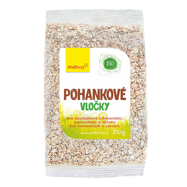 Zobrazit detail výrobku Wolfberry Pohankové vločky BIO 250 g Zobrazit detail výrobku Wolfberry Pohankové vločky BIO 250 g