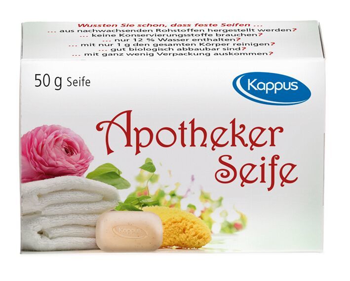 Zobrazit detail výrobku Kappus Toaletní lékařské mýdlo Apotheker 50 g Zobrazit detail výrobku Kappus Toaletní lékařské mýdlo Apotheker 50 g