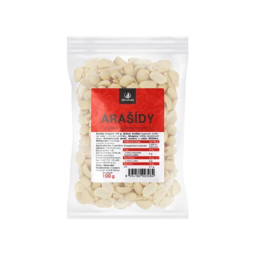 Zobrazit detail výrobku Allnature Arašídy pražené nesolené loupané 100 g Zobrazit detail výrobku Allnature Arašídy pražené nesolené loupané 100 g
