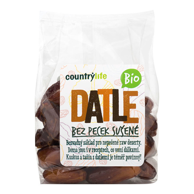 Country Life Datle sušené bez kôstok BIO 250 g
