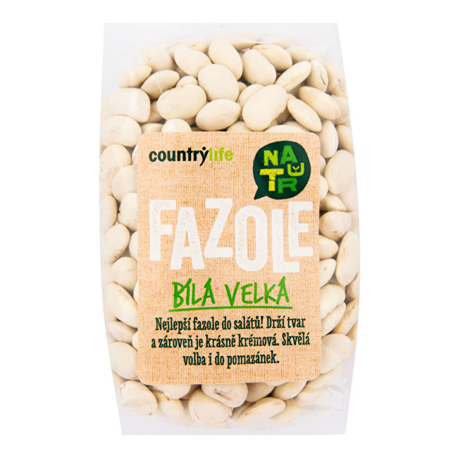 Zobrazit detail výrobku Country Life Fazole bílá velká 500 g Zobrazit detail výrobku Country Life Fazole bílá velká 500 g