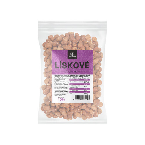 Zobrazit detail výrobku Allnature Lískové ořechy jádra 100 g Zobrazit detail výrobku Allnature Lískové ořechy jádra 100 g
