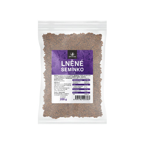 Zobrazit detail výrobku Allnature Lněné semínko hnědé 200 g - SLEVA - poškozená etiketa Zobrazit detail výrobku Allnature Lněné semínko hnědé 200 g - SLEVA - poškozená etiketa