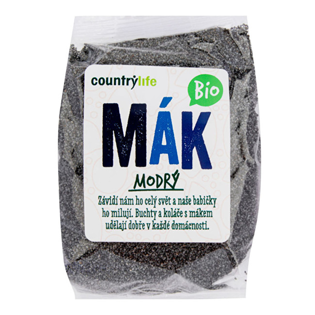 Zobrazit detail výrobku Country Life Mák modrý BIO 250 g Zobrazit detail výrobku Country Life Mák modrý BIO 250 g