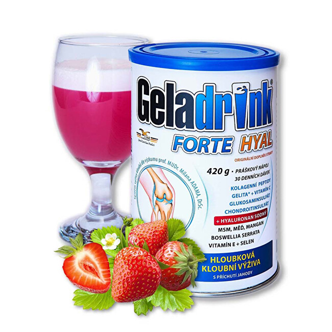 Geladrink Geladrink Forte HYAL 420 g Jahoda