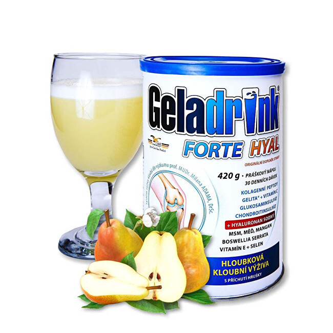 Zobrazit detail výrobku Geladrink Geladrink Forte HYAL 420 g Hruška Zobrazit detail výrobku Geladrink Geladrink Forte HYAL 420 g Hruška