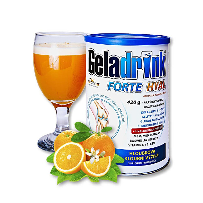 Zobrazit detail výrobku Geladrink Geladrink Forte HYAL 420 g Pomeranč Zobrazit detail výrobku Geladrink Geladrink Forte HYAL 420 g Pomeranč