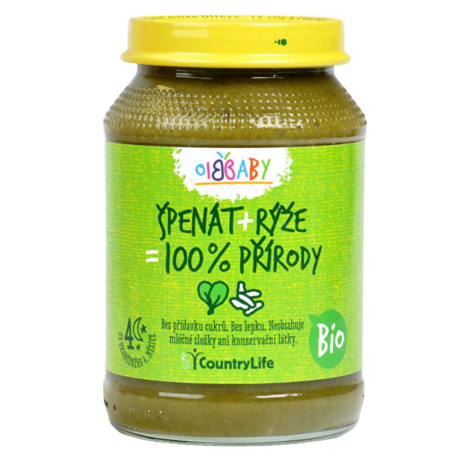 Zobrazit detail výrobku Country Life Příkrm špenát, rýže BIO 190 g Zobrazit detail výrobku Country Life Příkrm špenát, rýže BIO 190 g