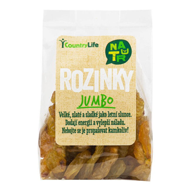 Zobrazit detail výrobku Country Life Rozinky jumbo 100 g Zobrazit detail výrobku Country Life Rozinky jumbo 100 g