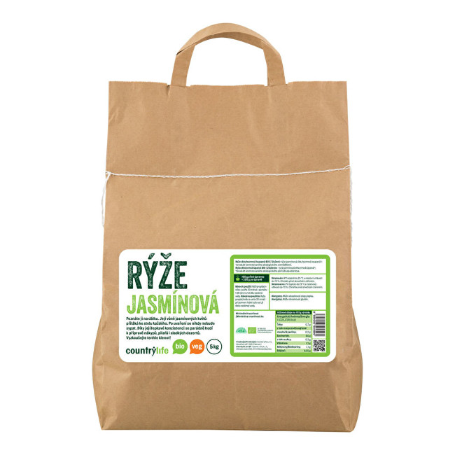 Zobrazit detail výrobku Country Life Rýže jasmínová BIO 5 kg Zobrazit detail výrobku Country Life Rýže jasmínová BIO 5 kg