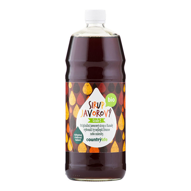 Zobrazit detail výrobku Country Life Sirup javorový Grade C BIO 1 litr Zobrazit detail výrobku Country Life Sirup javorový Grade C BIO 1 litr