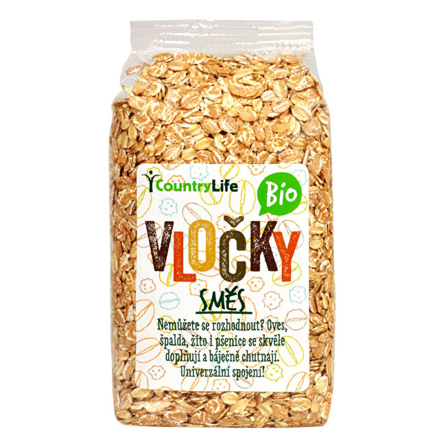 Zobrazit detail výrobku Country Life Směs vloček BIO 300 g Zobrazit detail výrobku Country Life Směs vloček BIO 300 g