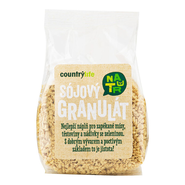 Zobrazit detail výrobku Country Life Sójový granulát 100 g Zobrazit detail výrobku Country Life Sójový granulát 100 g