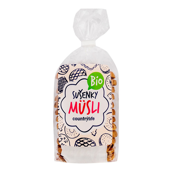 Zobrazit detail výrobku Country Life Sušenky müsli BIO 250 g Zobrazit detail výrobku Country Life Sušenky müsli BIO 250 g