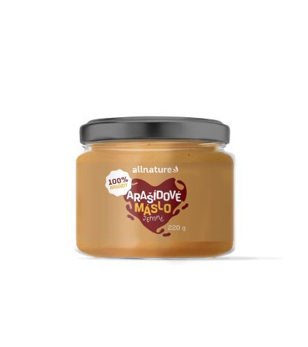 Zobrazit detail výrobku Allnature Arašídové máslo jemné 220 g Zobrazit detail výrobku Allnature Arašídové máslo jemné 220 g