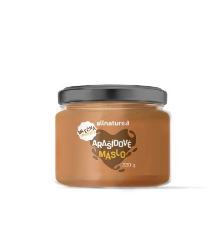 Zobrazit detail výrobku Allnature Arašídové máslo s mléčnou čokoládou 220 g Zobrazit detail výrobku Allnature Arašídové máslo s mléčnou čokoládou 220 g