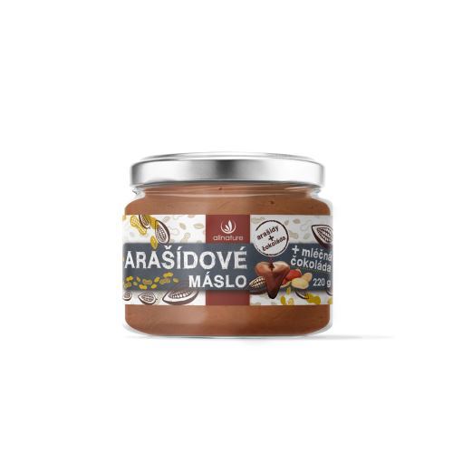 Zobrazit detail výrobku Allnature Arašídové máslo s mléčnou čokoládou 220 g Zobrazit detail výrobku Allnature Arašídové máslo s mléčnou čokoládou 220 g
