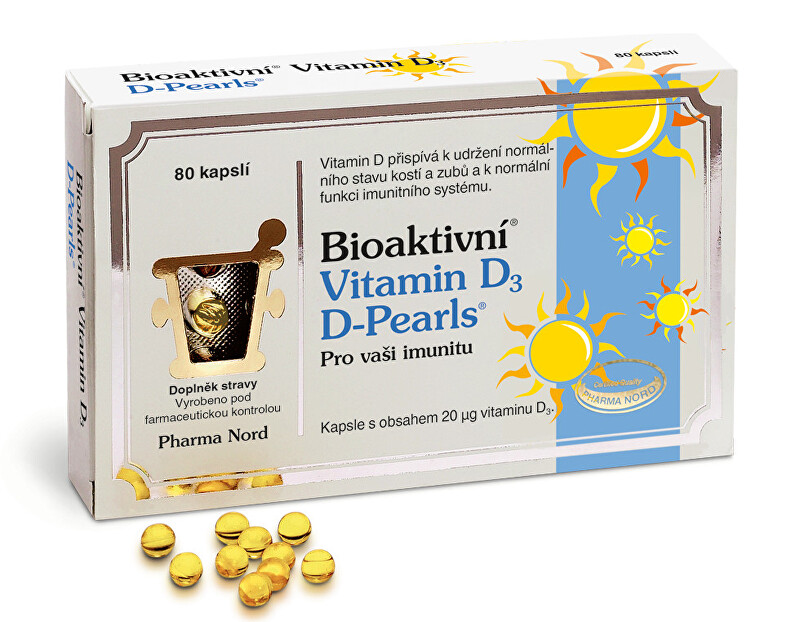 Zobrazit detail výrobku Pharma Nord Bioaktivní Vitamin D3 D-Pearls 80 tobolek Zobrazit detail výrobku Pharma Nord Bioaktivní Vitamin D3 D-Pearls 80 tobolek