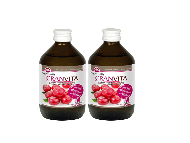 Zobrazit detail výrobku Pharma Activ Cranvita 500 ml 1+1 Zobrazit detail výrobku Pharma Activ Cranvita 500 ml 1+1