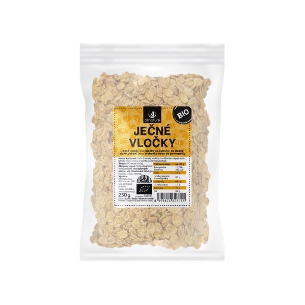 Zobrazit detail výrobku Allnature Ječné vločky BIO 250 g Zobrazit detail výrobku Allnature Ječné vločky BIO 250 g