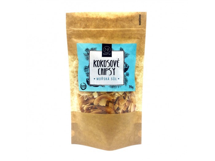 Zobrazit detail výrobku Natu Kokosové chipsy mořská sůl BIO 70 g Zobrazit detail výrobku Natu Kokosové chipsy mořská sůl BIO 70 g