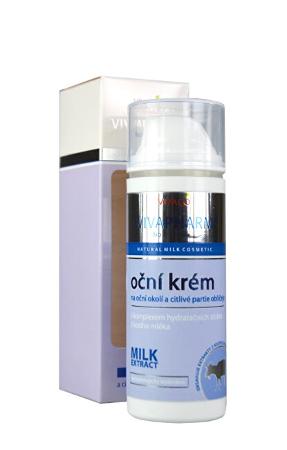 Vivapharm Krém na očné okolie s komplexom hydratačných zložiek z kozieho mlieka 50 ml
