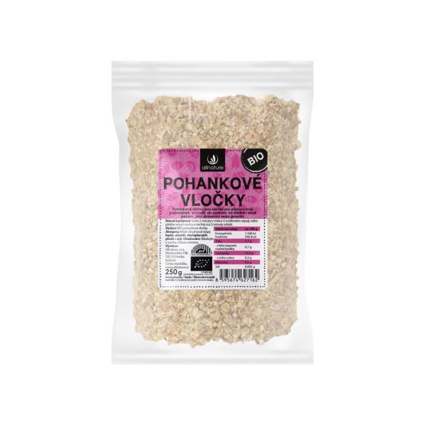 Zobrazit detail výrobku Allnature Pohankové vločky BIO 250g Zobrazit detail výrobku Allnature Pohankové vločky BIO 250g