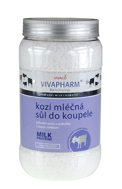 Zobrazit detail výrobku Vivapharm Sůl do koupele s kozím mlékem 1200 g Zobrazit detail výrobku Vivapharm Sůl do koupele s kozím mlékem 1200 g
