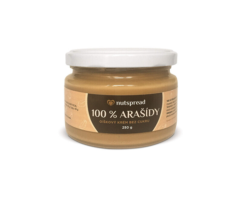 Zobrazit detail výrobku Nutspread 100% Arašídový krém 250 g Zobrazit detail výrobku Nutspread 100% Arašídový krém 250 g