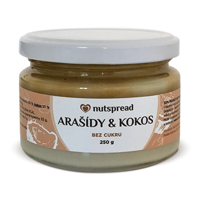 Zobrazit detail výrobku Nutspread 100% kokosovo-arašídový krém 250 g Zobrazit detail výrobku Nutspread 100% kokosovo-arašídový krém 250 g