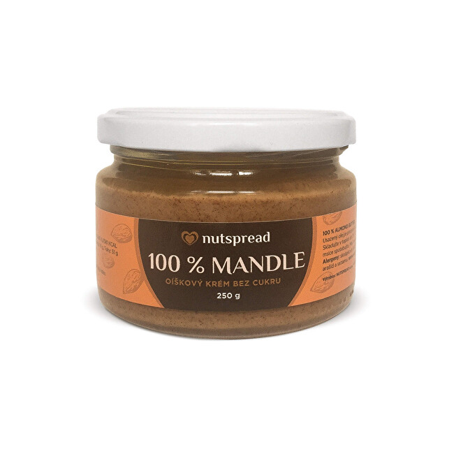 Zobrazit detail výrobku Nutspread 100% Mandlový krém 250 g Zobrazit detail výrobku Nutspread 100% Mandlový krém 250 g