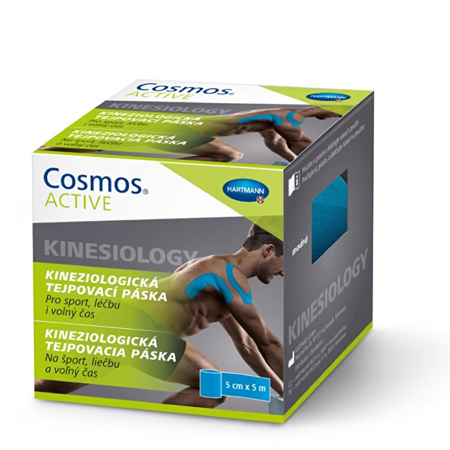 Zobrazit detail výrobku Cosmos Cosmos Active - Kinezio tejp. páska modrá 5 cm x 5 m Zobrazit detail výrobku Cosmos Cosmos Active - Kinezio tejp. páska modrá 5 cm x 5 m