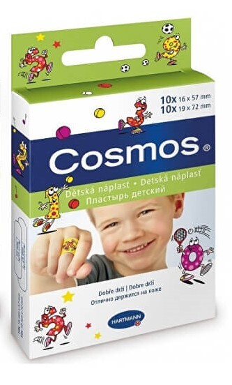 Zobrazit detail výrobku Cosmos Cosmos dětská náplast 2 velikosti 20 kusů Zobrazit detail výrobku Cosmos Cosmos dětská náplast 2 velikosti 20 kusů