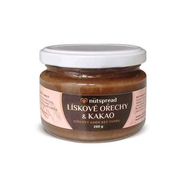 Zobrazit detail výrobku Nutspread Lískooříškový krém s kakaem 1 kg Zobrazit detail výrobku Nutspread Lískooříškový krém s kakaem 1 kg